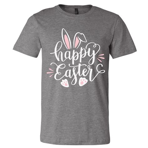 Happy Easter T Shirt Easter Bunny Shirt Easter Graphic T Shirt For