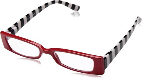 Sight Station Women S Sherryn 1014308 100 Rectangular Reading Glasses Red Black