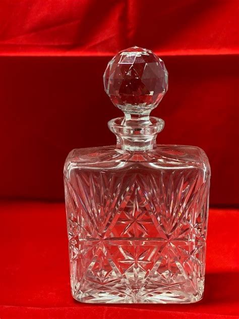 Cut Glass Decanter With Original Stopper 104 Station Antiques And Collectibles