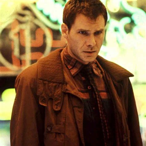 Blade Runner Harrison Ford Rick Deckard Coat Leather Outwears