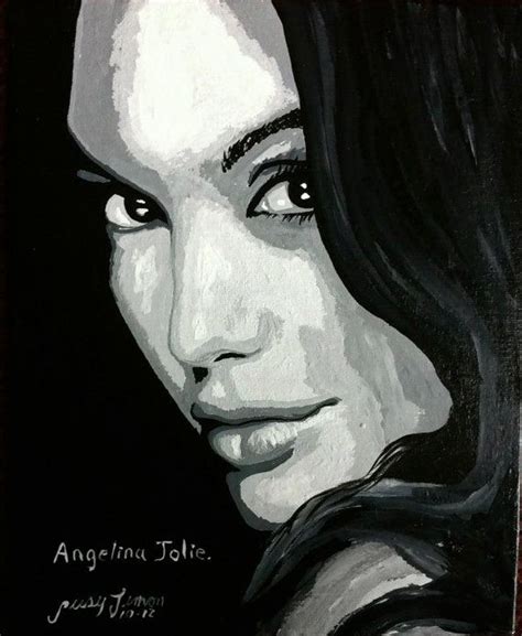 Angelina Jolie Pop Art Portrait Por Limonartstudio En Etsy Art Pop Pop Art Portraits Famous