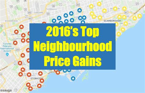 Which Toronto Neighbourhoods Had The Largest Price Changes In 2016