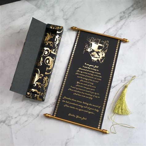 Scroll Wedding Cards Design For A Royal Wedding Experience