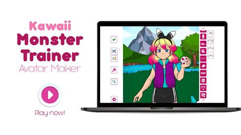 Kawaii Monster Trainer Avatar Maker Webgl Gameplay Youtube