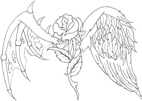 Fallen Angel Adult Coloring Pages Coloring Pages