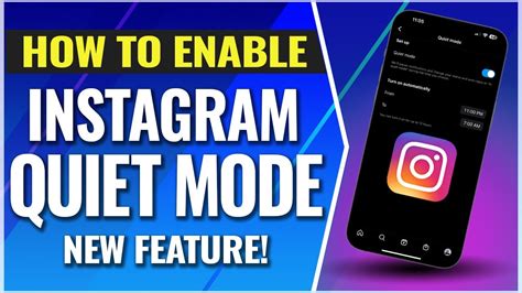 How To Turn On Quiet Mode Inside Of Instagram New Feature Youtube
