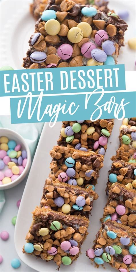 These easter eggs are hiding so kids will have to search extra carefully! Easter Dessert Magic Bars! An Easy Easter Dessert Recipes ...