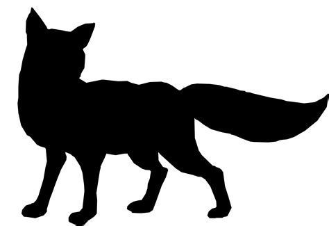 Silhouette Of Fox Clipart Free Image Download