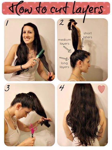 How To Cut Your Hair In Layers Easy And Simple Musely