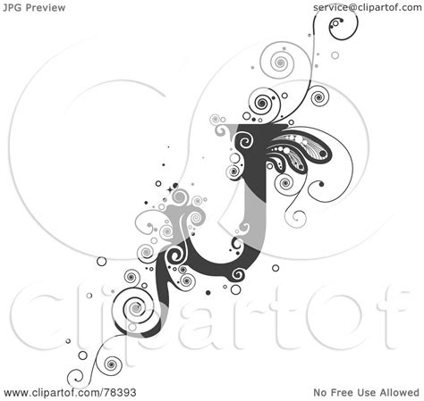 Royalty Free Rf Clipart Illustration Of A Vine Alphabet Letter J By