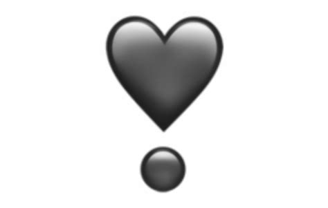 Heart Emojis Emoji Grey Love Heart Emoji Png Clip Art Library