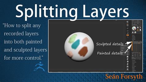 Splitting Zbrush Layers Into Paint And Sculpt Layers For More Control