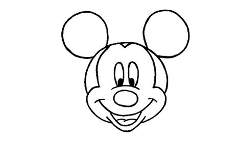 Coloring Names Easy Mickey Mouse Drawing Drawing Image