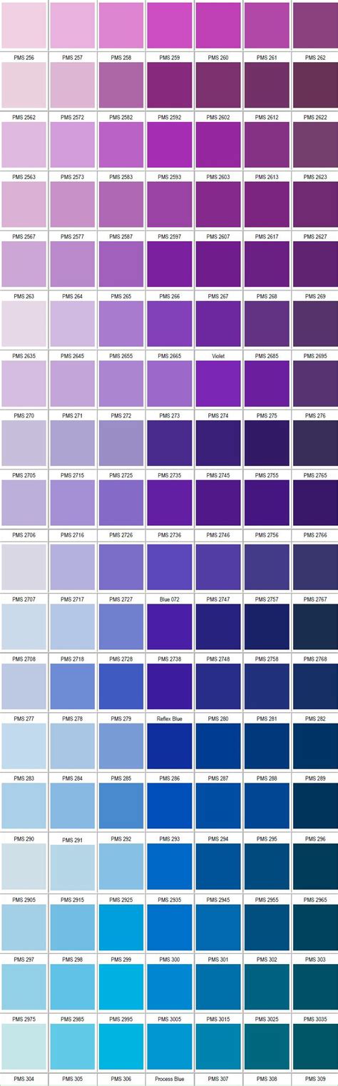 » references » hthl color codes chart. PANTONE violet blue | Purple color palettes, Color ...