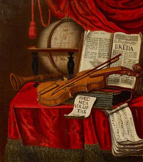 Vanitas Still Life Of Musical Instruments Pieter Gerritsz Van