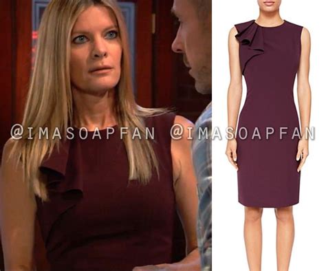 imasoapfan the general hospital wardrobe and fashion blog nina reeves s purple sheath dress