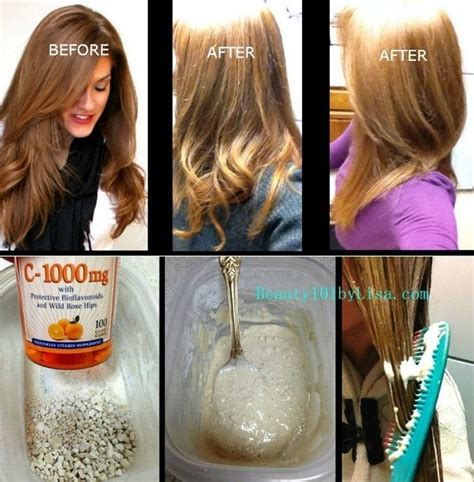 Honey is deeply moisturizing but contains trace amounts of hydrogen peroxide that can help lighten dark hair. Homemade Hair Lightening and Color Removal Method - AllDayChic