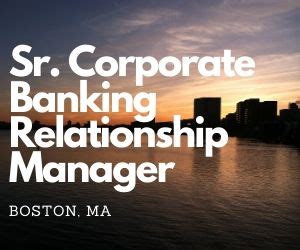 Whether searching for a new finance position or trying to fill an opening on the corporate finance team, job candidates and hiring managers alike need to. Hot Job - Senior Corporate Banking Relationship Manager ...