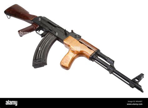 Kalashnikov Ak 47 Romanian Version Isolated On White Stock Photo Alamy