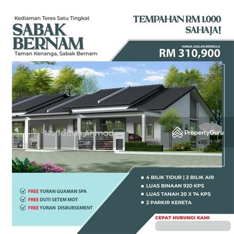 New Project Single Storey Taman Kenanga Sabak Bernam Sabak Bernam
