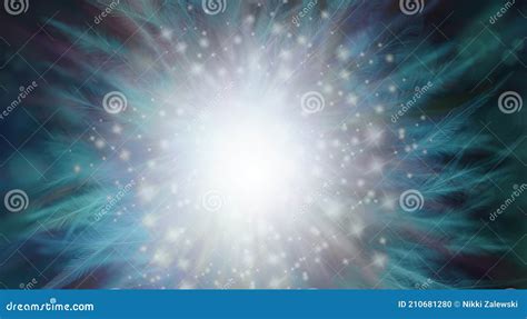 Shimmering Sparkling Spiritual Feather Background Stock Photo Image