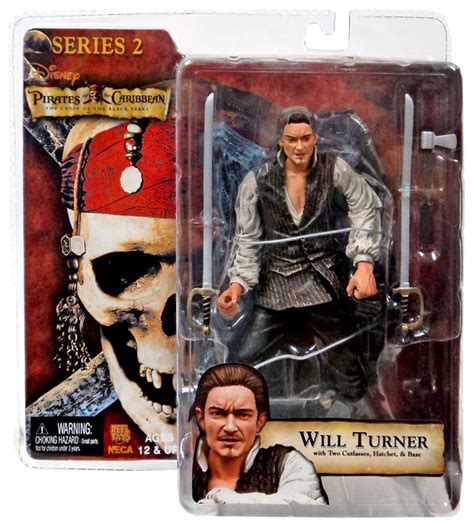 Neca Pirates Of The Caribbean Dead Mans Chest Series 2 Will Turner Action Figure Package Shows