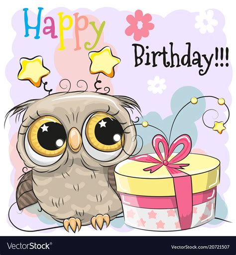 Free Printable Owl Birthday Card