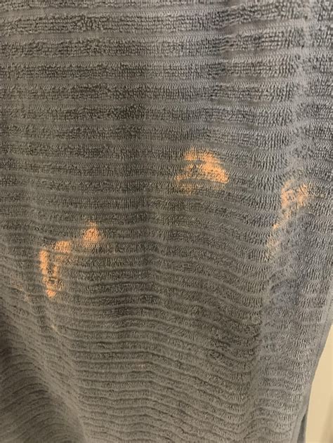 All My Towels Eventually Get This Strange Orange Stain On It That