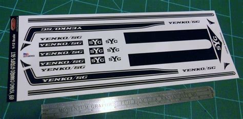 Yenko Decal Set For Monogram 1969 Camaro 112 Scale Black 1808932211