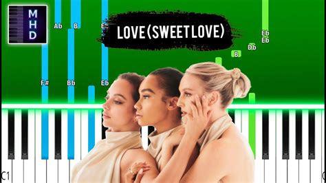 Little Mix Love Sweet Love Piano Tutorial Youtube