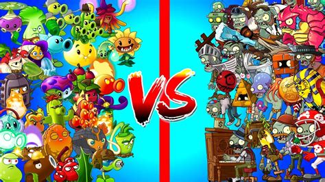 All Zombies Vs All Plants In Plants Vs Zombies 2 Power Up Challenge