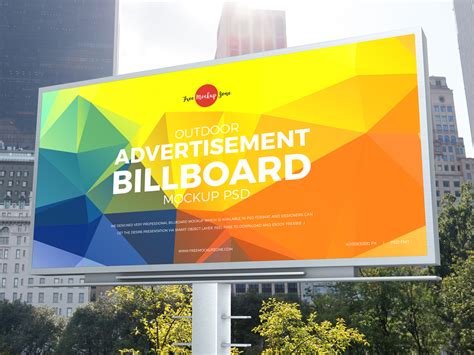 Free City Outdoor Advertisement Billboard Mockup Psd 2019 Free Mockup