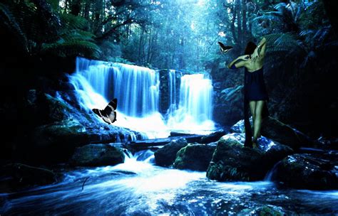 Enchanted Waterfall By Merdl On Deviantart