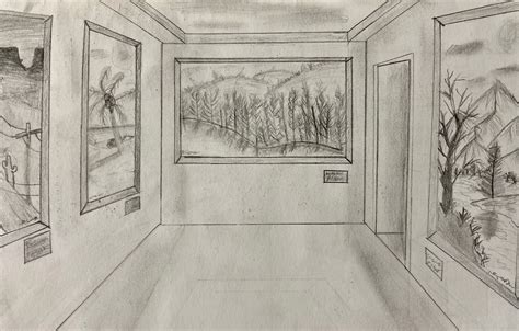 Year 9 Homework One Point Perspective Art Gallery St Cecilias Rc