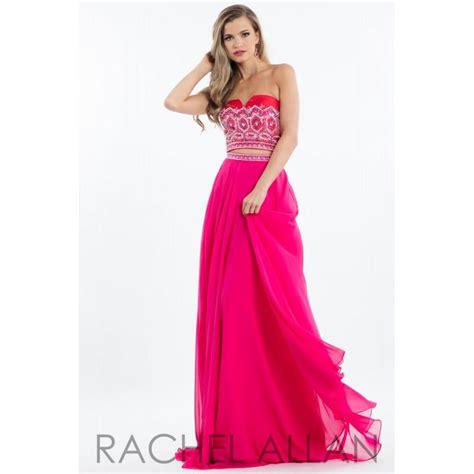 Rachel Allan Princess 2099 Redfuchsiaroyalwhiteaqua Dress The