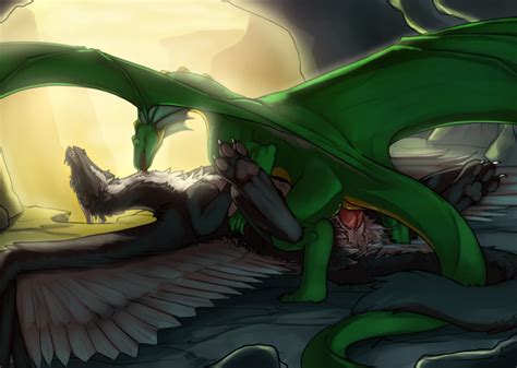 Rule 34 Anus Cave Claws Closed Eyes Digitigrade Dragon Drooling Duo Female Feral Feral On
