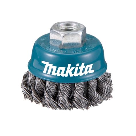 Makita D 24131 Knotted Wire Cup Brush For Angle Grinder 75mm Diameter