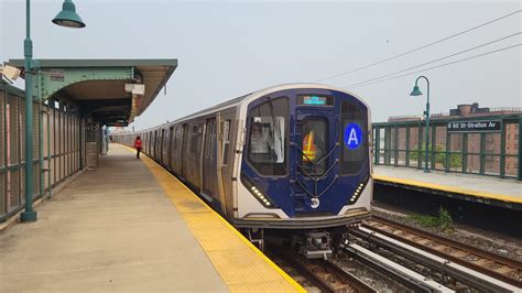 Mta New York City Subway Far Rockaway Bound 2021 Kawasaki R211a Ⓐ︎