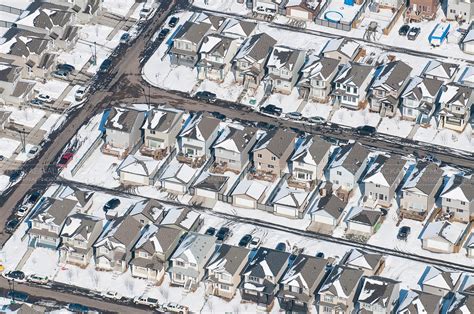 Aerial Photo Rows Of Suburb Style Houses