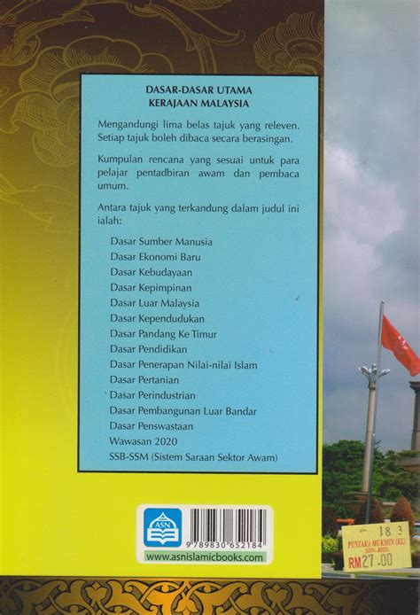 Dasar-Dasar Utama Kerajaan Malaysia-ASN - Pustaka Mukmin KL - Malaysia ...