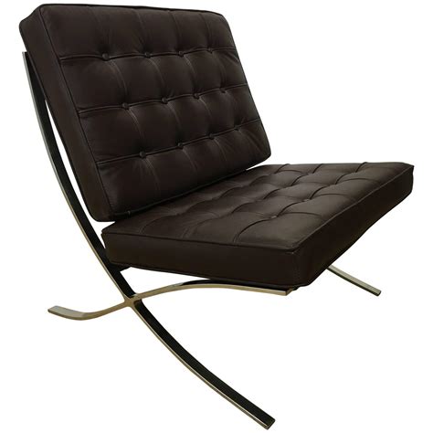 Be the first to review barcelona chair brown cancel reply. Handsome Brown Leather Barcelona Lounge Chair For Sale at ...