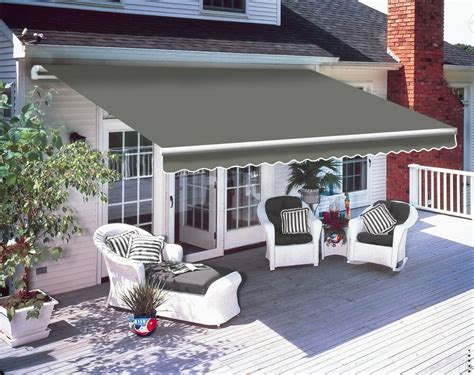 Retractable canopies and bioclimatic pergolas. 2.5 x 2m Patio Manual Awning Garden Canopy Sun Shade ...