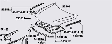Toyota Camry Body Parts Diagram