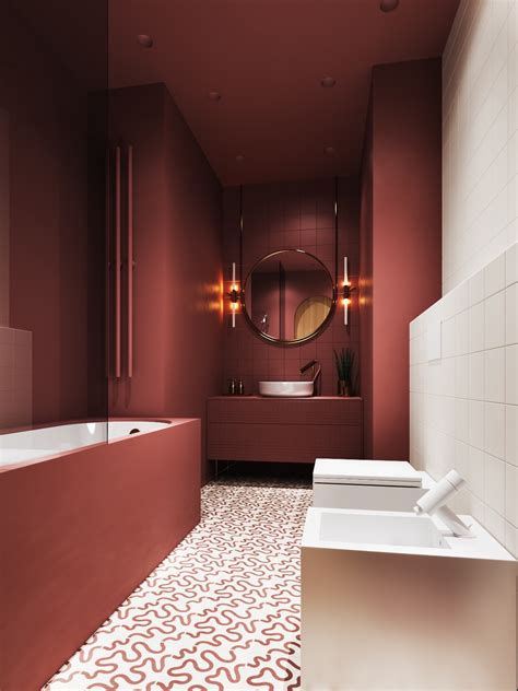 Shop for red bathroom rugs online at target. 51 Red Bathrooms Design Ideas With Tips To Decorate And ...