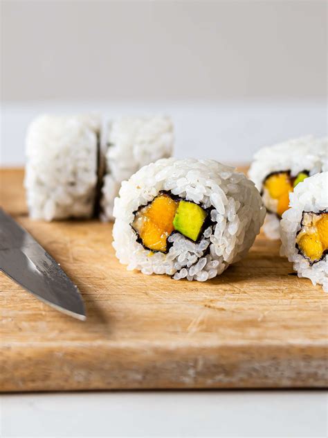 Vegan Mango Maki Tropical Sushi Rolls Foodaciously