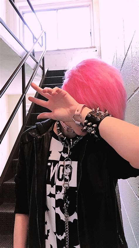 Gnxrly Emo Boy Hair Emo Outfits Pink Hair
