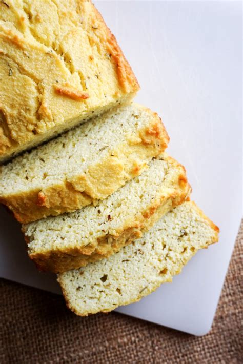 Featured in 5 wholesome bread recipes to start your morning. Rosemary and Garlic Coconut Flour Bread - KetoConnect