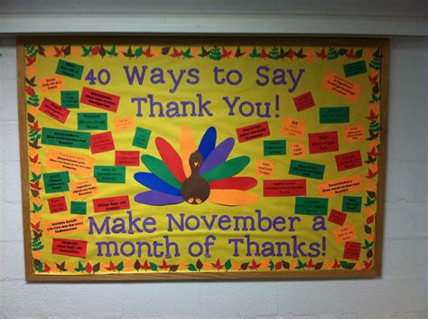 multicultural november bulletin board tells who to say thanks in many languages thanksgiving