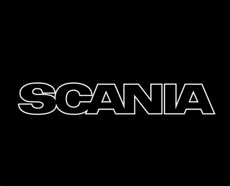 Scania Brand Logo Symbol Name White Design Swedish Car Automobile