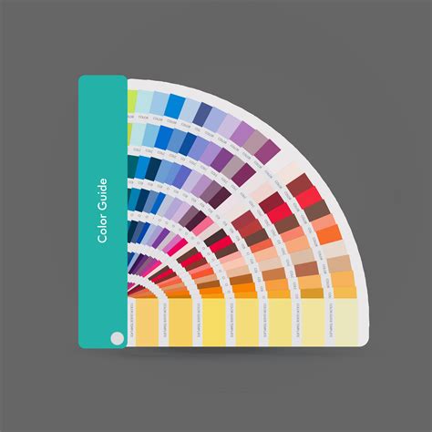 Illustration Of Color Palette Guide For Print Guide Book For Designer